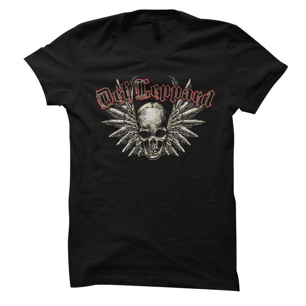 Def Leppard Black Junior Womens T Shirt
